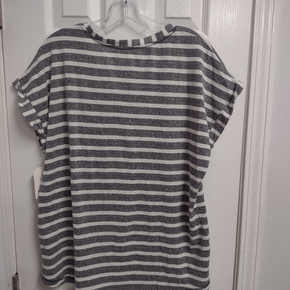 Faded Glory Gray striped Top - Picture 4 of 5